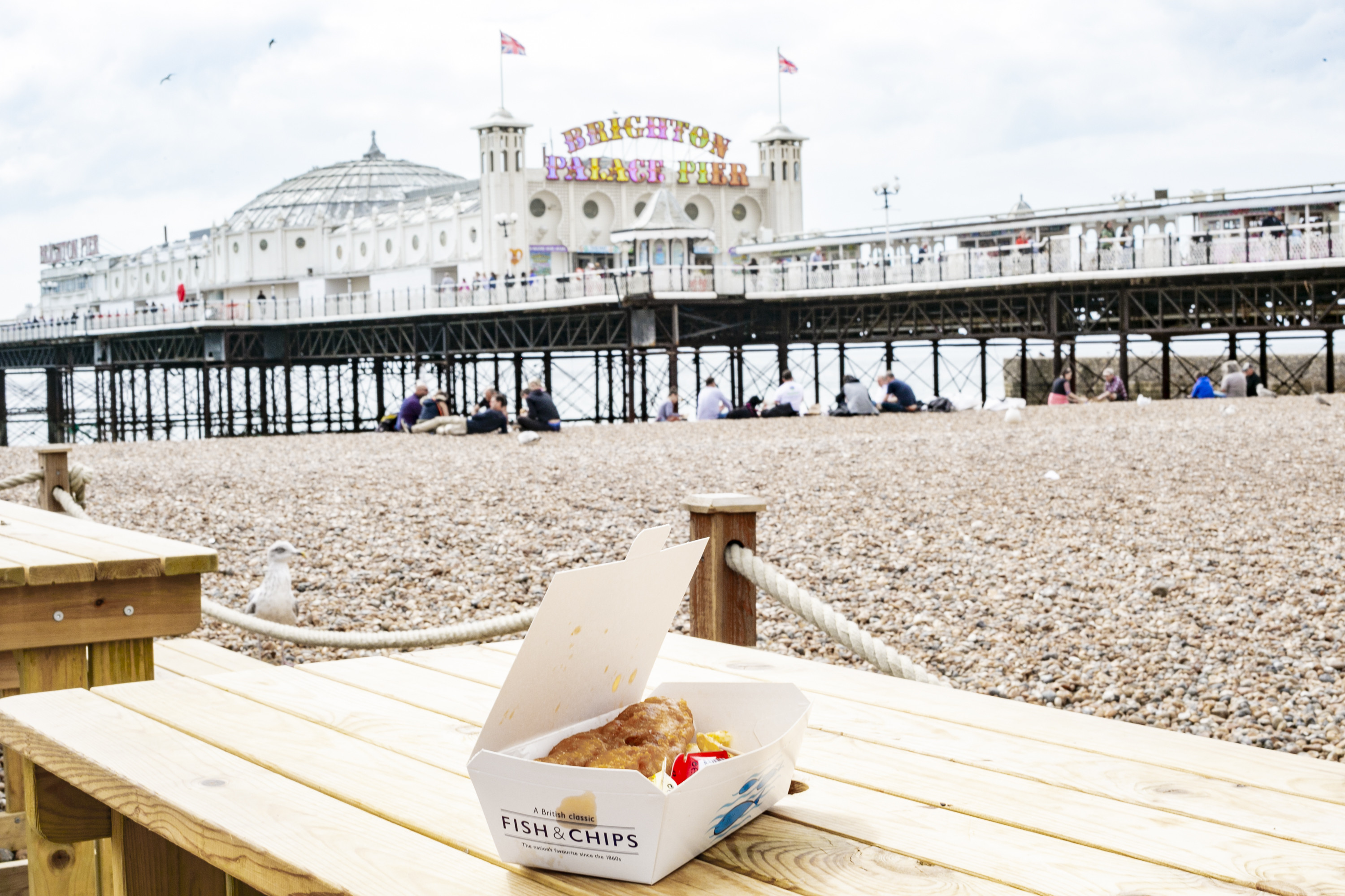Fish and Chips on Brighton seafront